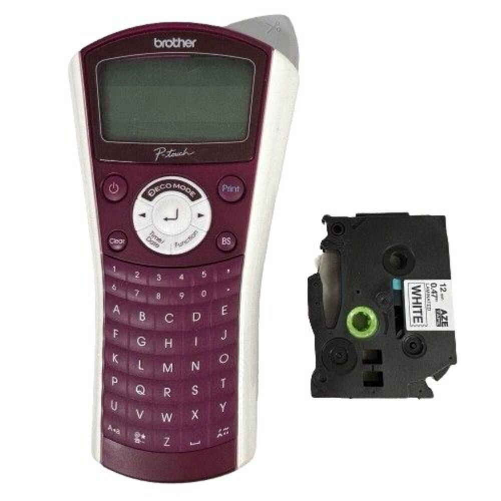 Brother P-Touch PT-1090 Handheld Label Maker No Cable With Tape Tested WORKS